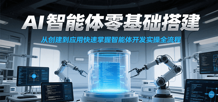 AI智能体零基础搭建实操课，从创建到应用快速掌握智能体开发全流程！-无界集思营