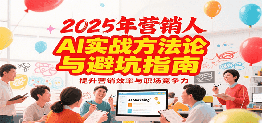 2025年营销实战方法论与避坑指南，利用AI提升营销效率与职场竞争力-无界集思营